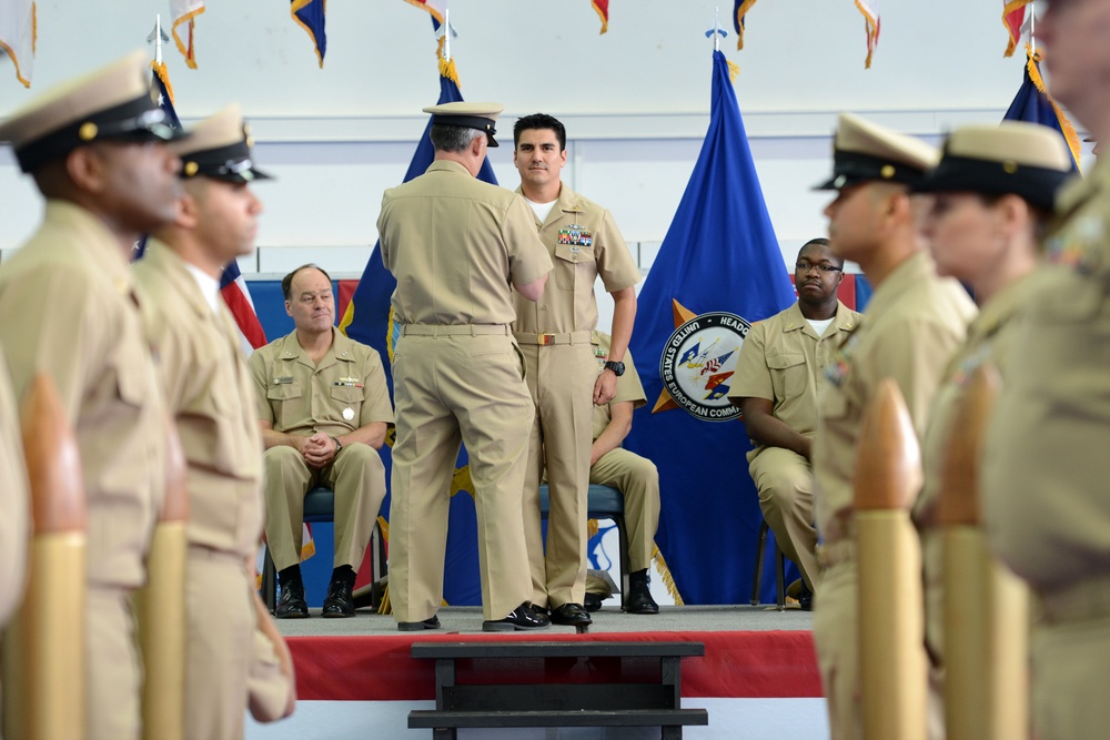 US Navy chief petty officer pinning ceremony