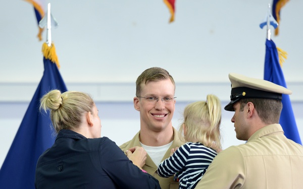 US Navy chief petty officer pinning ceremony