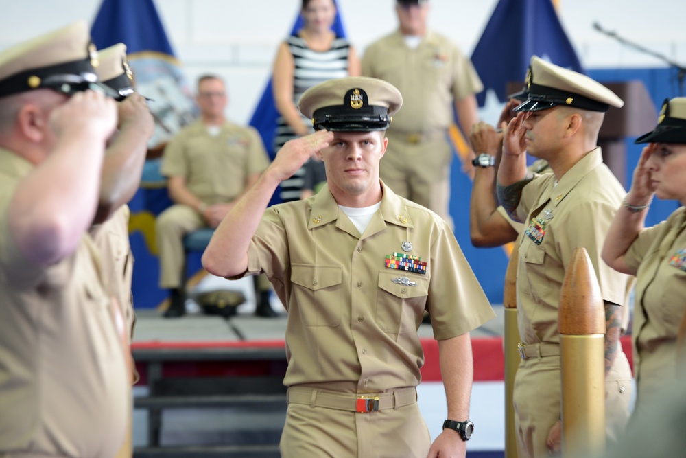 US Navy chief petty officer pinning ceremony