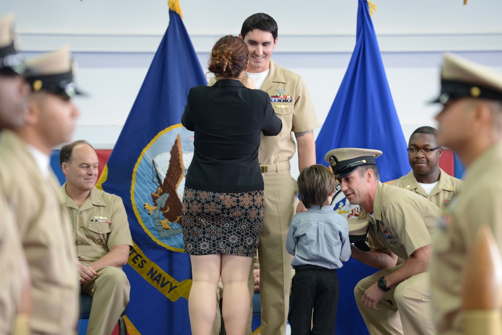 US Navy chief petty officer pinning ceremony