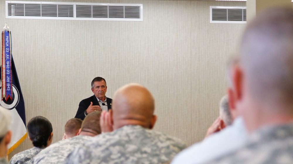 Retired Army vice chief talks suicide at JBLM