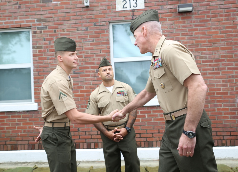 2nd Marine Division commanding general visits GCEITF