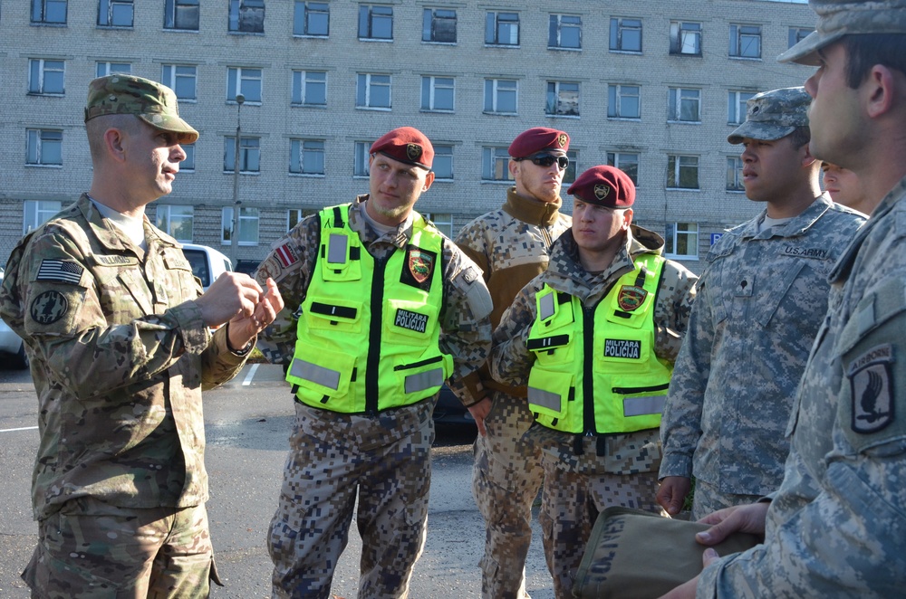 Michigan Army Guard MPs in Latvia