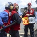 USS Sterett air crew firefighting exercise