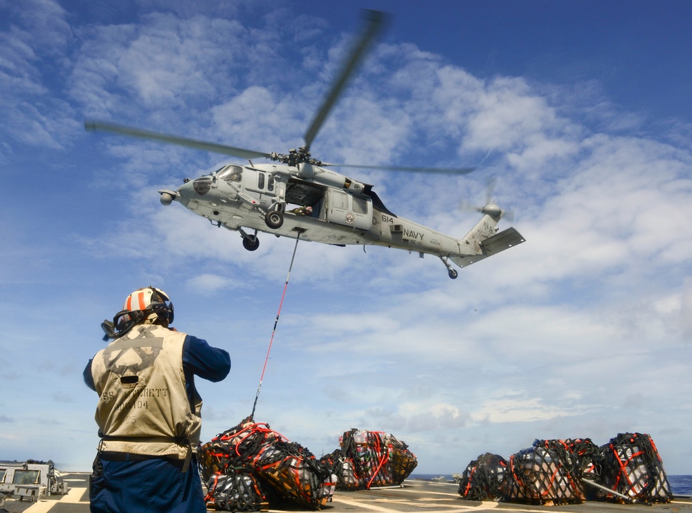 USS Sterett replenishment