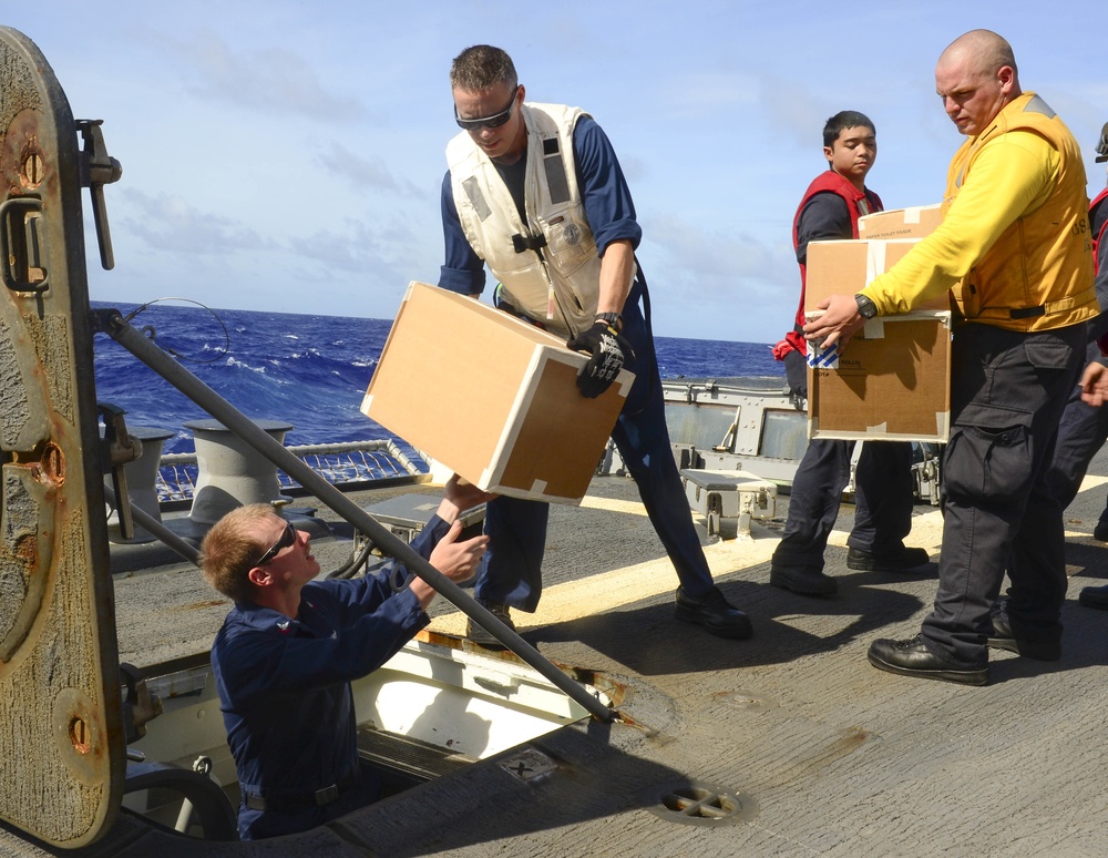 USS Sterett replenishment