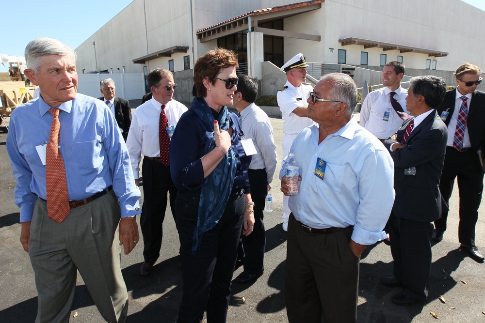 Governor's Military Council visits Navy warfare center as part of effort to determine military's impact on California