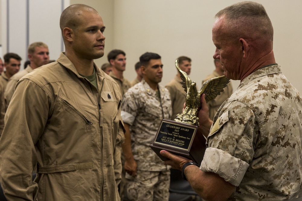 Recon Marines receive leadership awards
