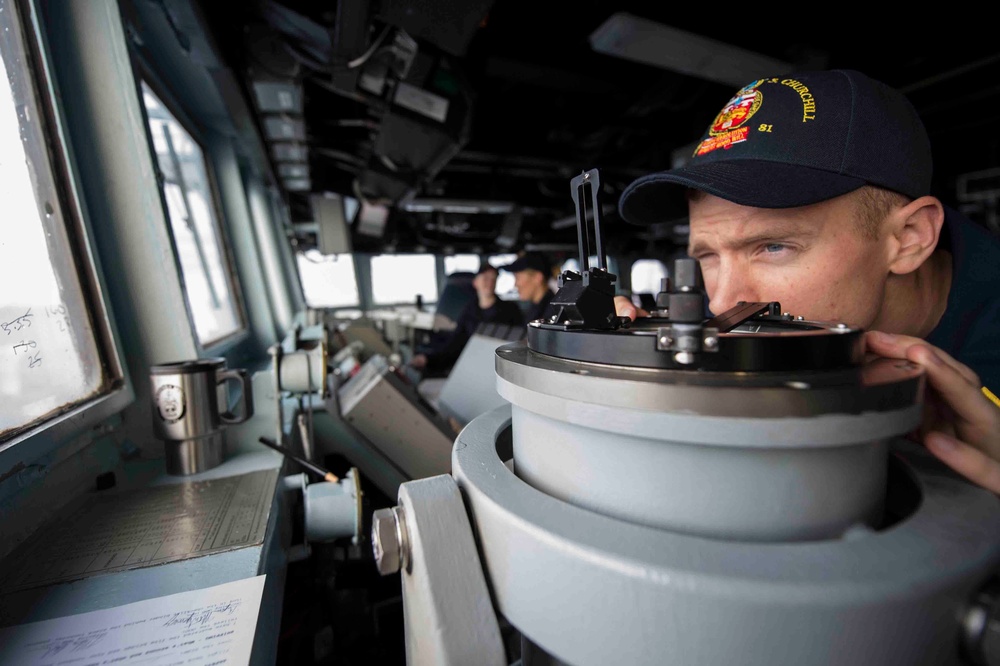 USS Winston S. Churchill operations