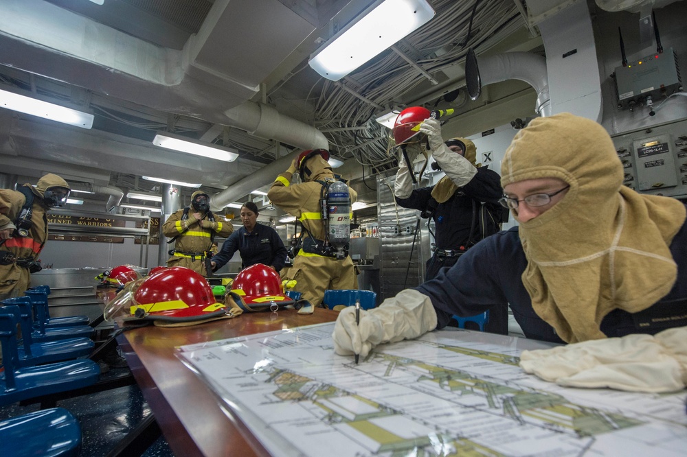 USS Cole general quarters drill