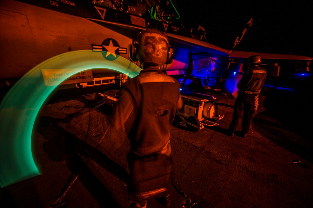 USS George Washington flight deck operations