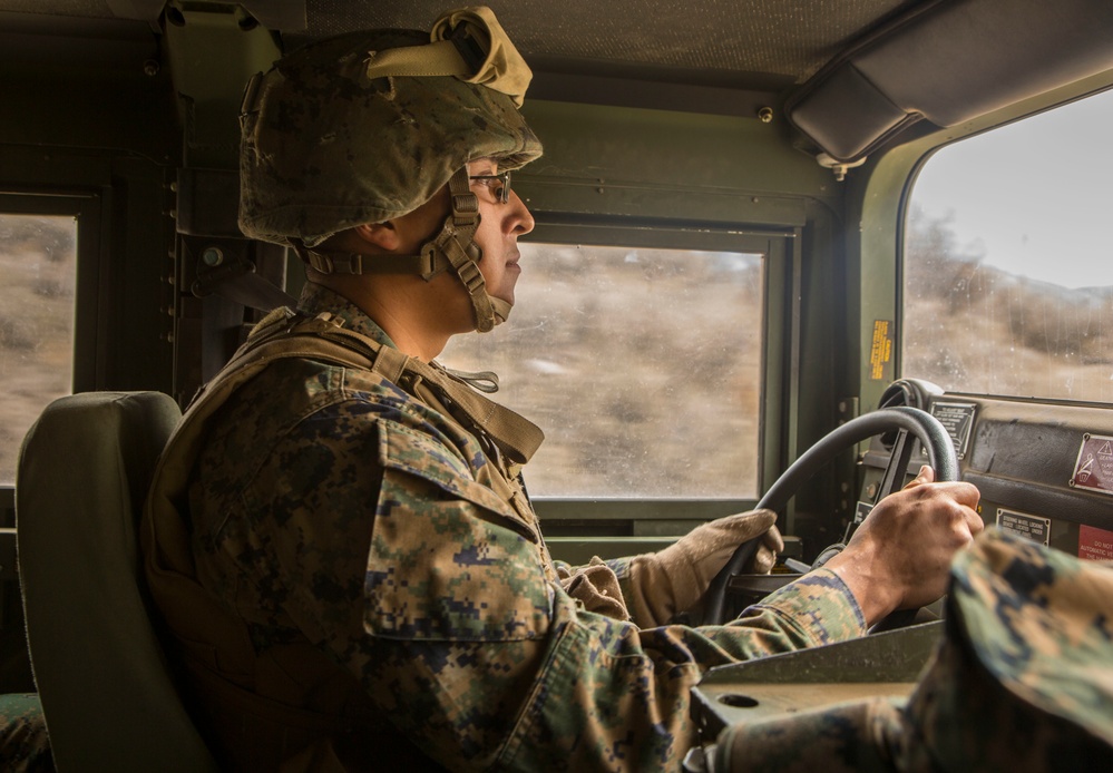 CLB-6 Marines participate in the Mountainous Driver Course at Mountain Warfare Training Center