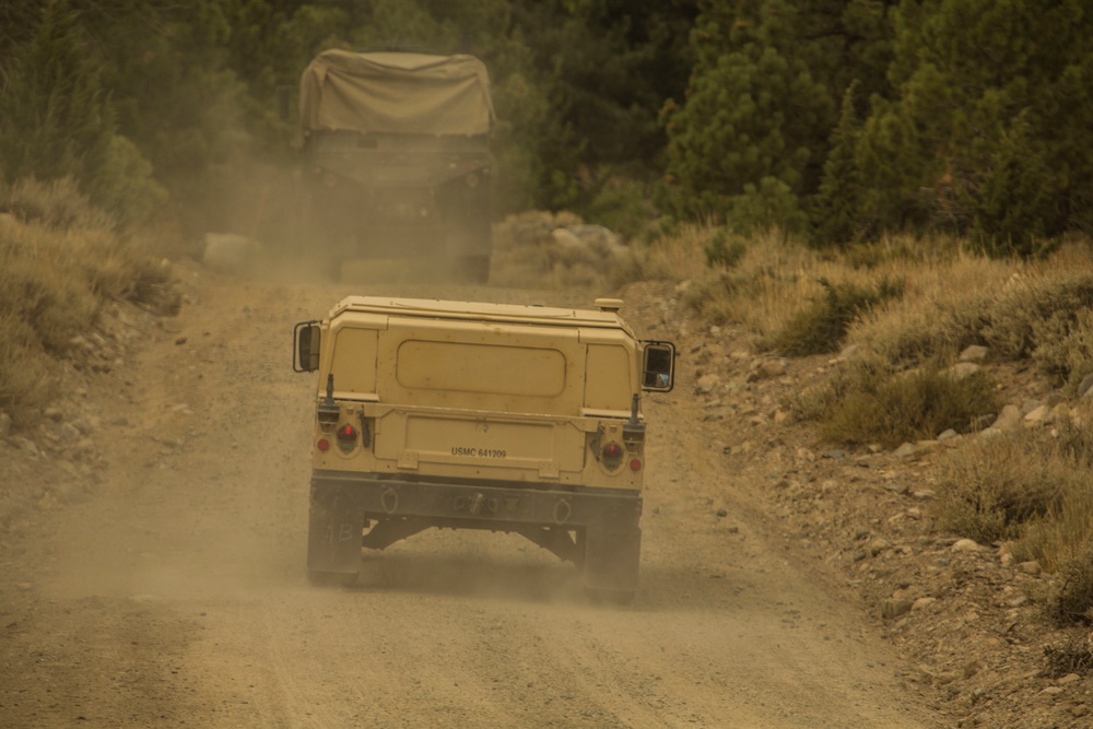 CLB-6 Marines participate in the Mountainous Driver Course at Mountain Warfare Training Center