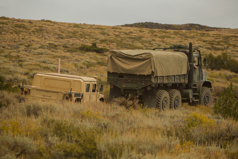 CLB-6 Marines participate in the Mountainous Driver Course at Mountain Warfare Training Center