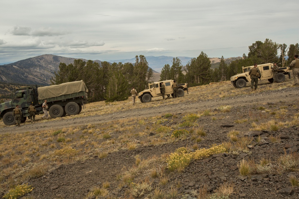 CLB-6 Marines participate in the Mountainous Driver Course at Mountain Warfare Training Center