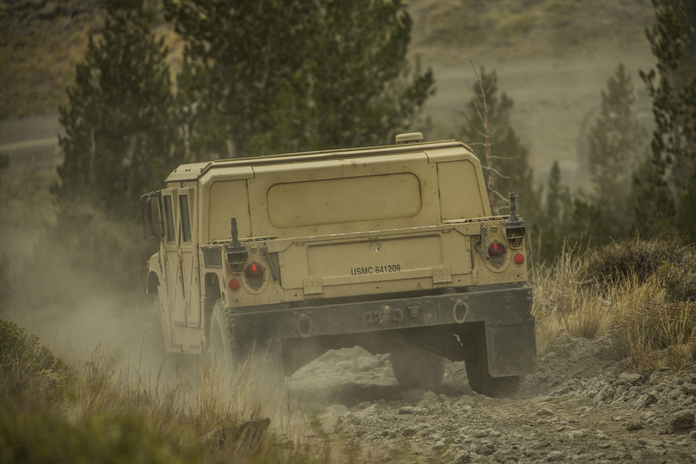 CLB-6 Marines participate in the Mountainous Driver Course at Mountain Warfare Training Center