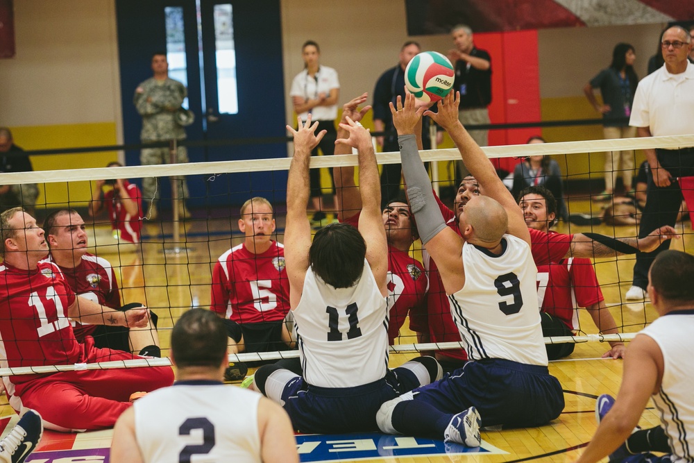 2014 Warrior Games – Sitting Volleyball vs Navy
