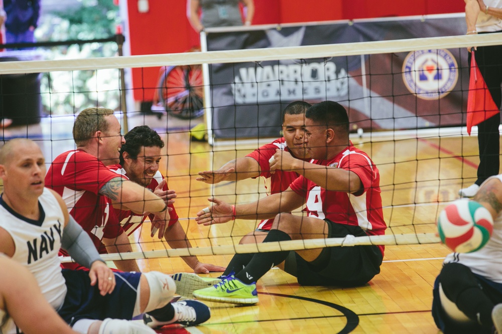 2014 Warrior Games – Sitting Volleyball vs Navy