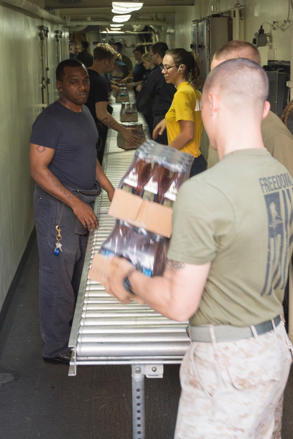 Mesa Verde takes on supplies at sea