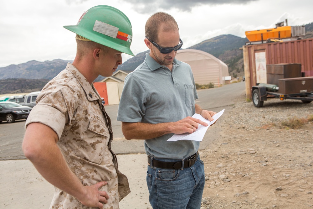 CLB-6 Marines assist construction at Mountain Warfare Training Center