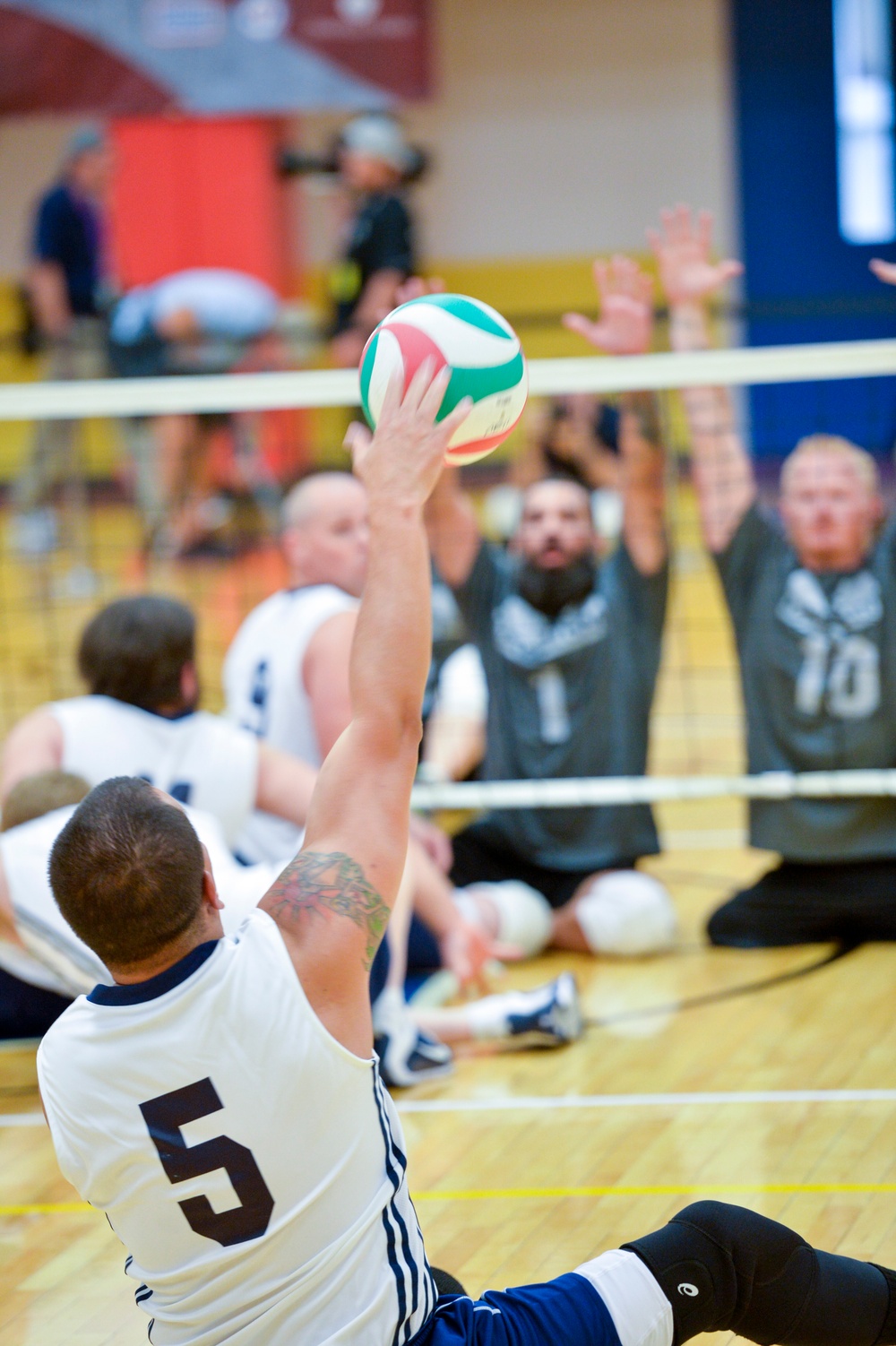 Navy versus Special Operations sitting volleyball-- Warrior Games 2014