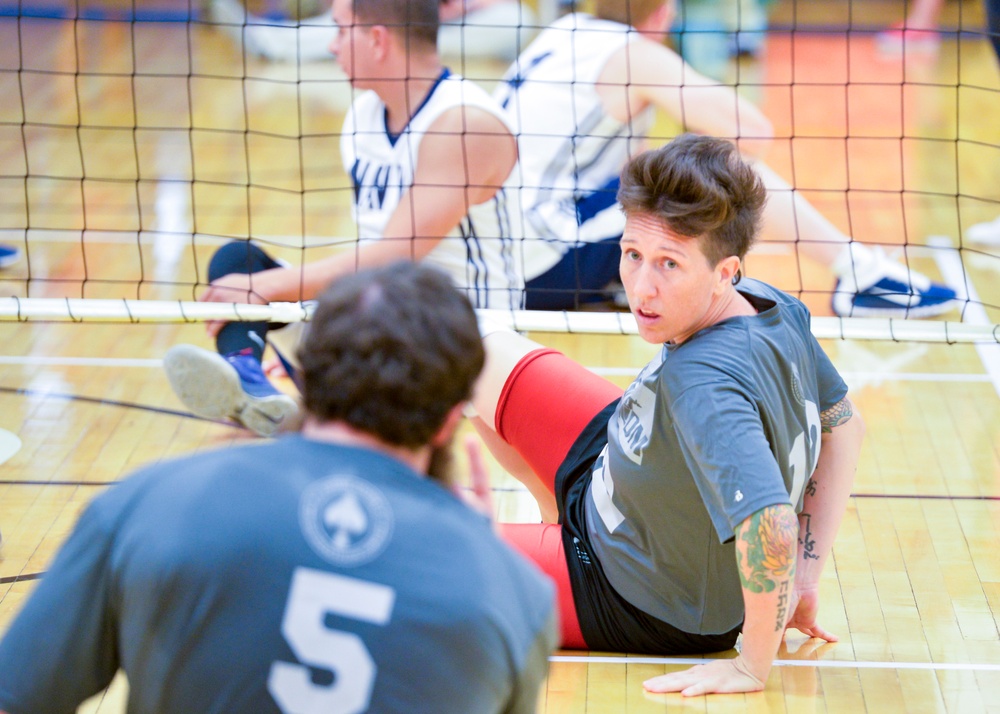 Special Operations versus Navy sitting volleyball: Warrior Games 2014