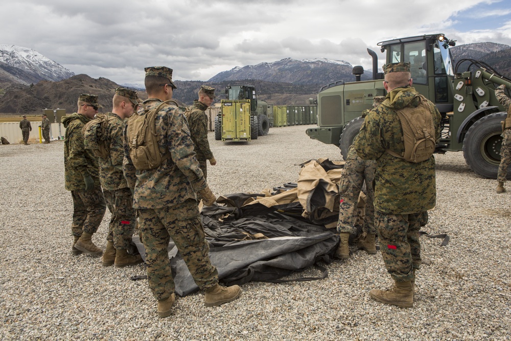 CLB-6 Marines establish Command Operations Center at Mountain Warfare Training Center