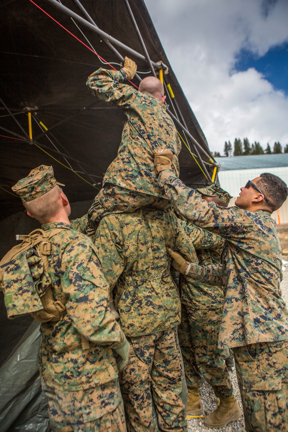 CLB-6 Marines establish Command Operations Center at Mountain Warfare Training Center