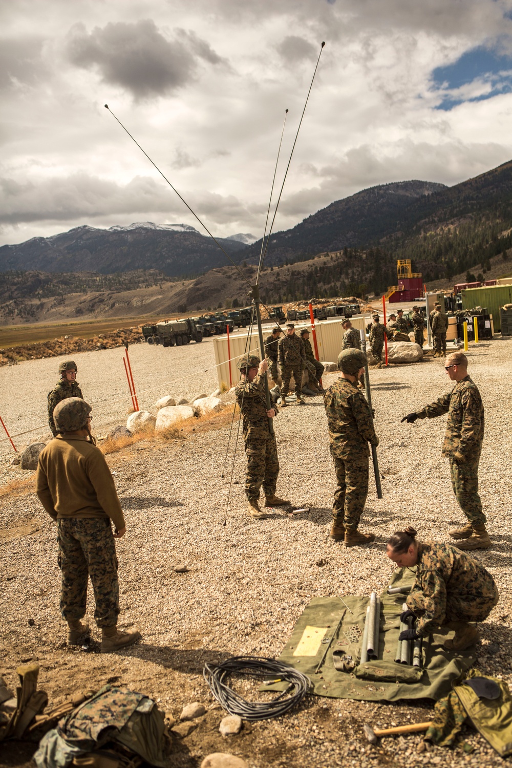 CLB-6 Marines establish Command Operations Center at Mountain Warfare Training Center