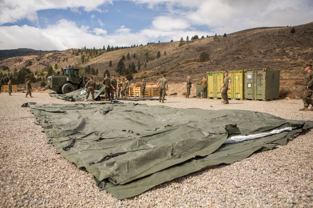 CLB-6 Marines establish Command Operations Center at Mountain Warfare Training Center