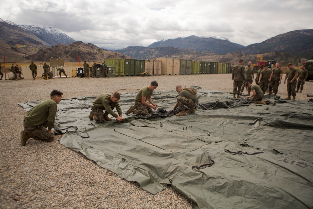 CLB-6 Marines establish Command Operations Center at Mountain Warfare Training Center