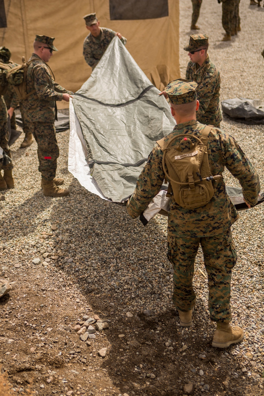 CLB-6 Marines establish Command Operations Center at Mountain Warfare Training Center