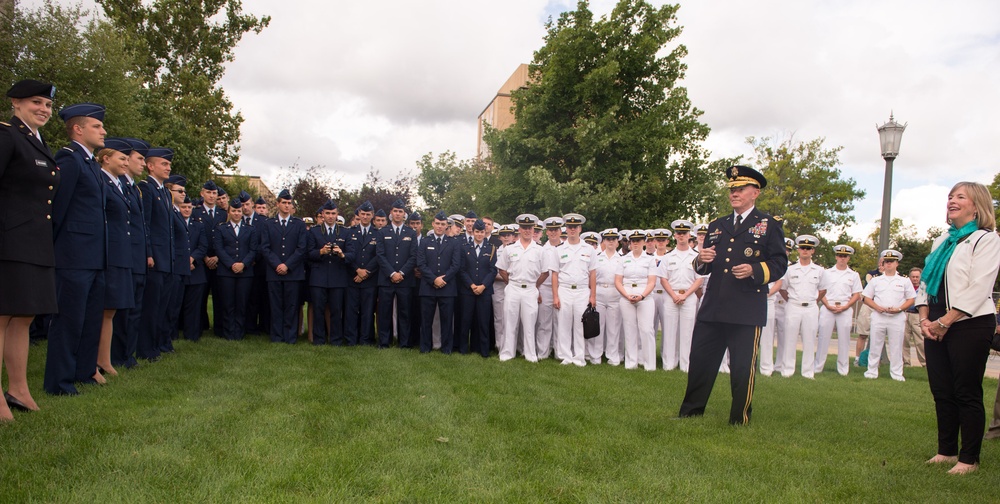 CJCS talks commitment and service