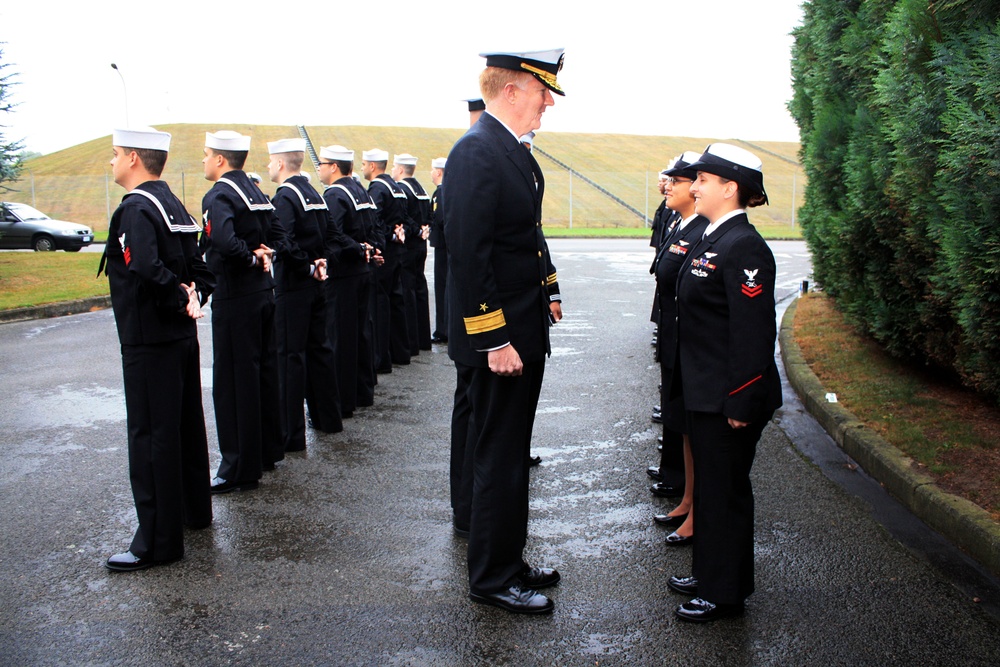 Uniform inspection at Supreme Headquarters Allied Powers Europe