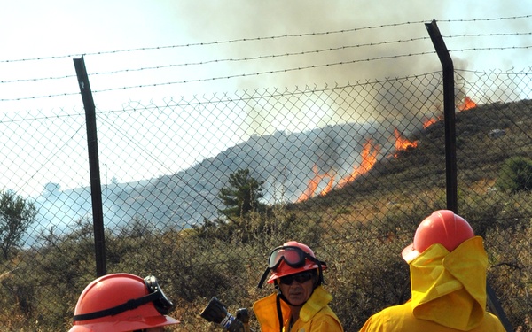 Large brush fire response near Naval Support Activity Souda Bay