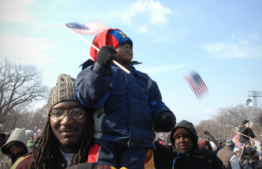 President Barack Obama is sworn in