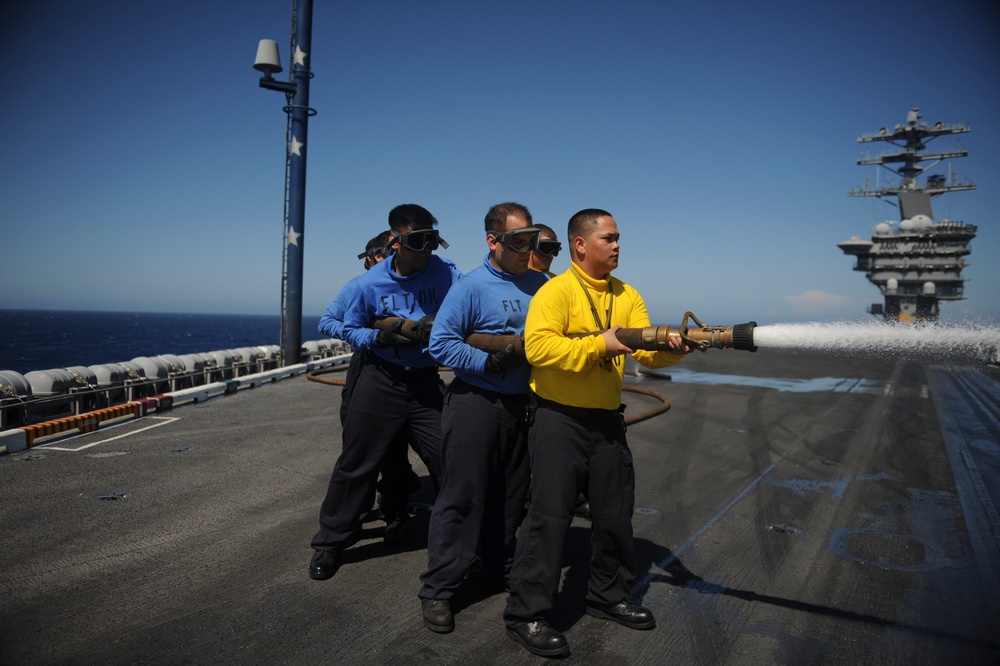 USS Nimitz conducts routine operations and training exercises