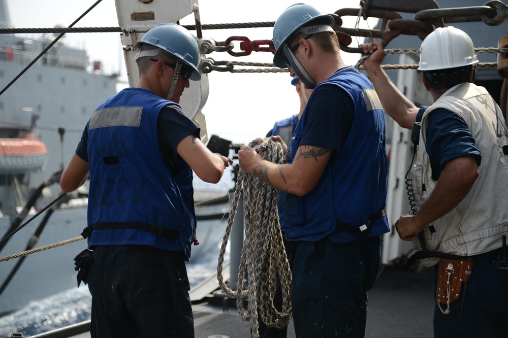 USS Mesa Verde replenishment