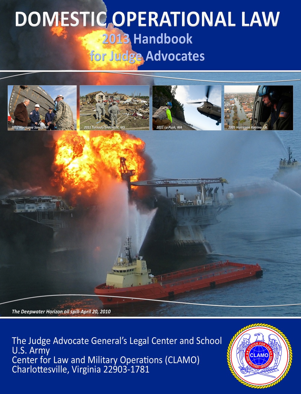 Hand book cover for US Judge Advocate Corps, Domestic Operational Law