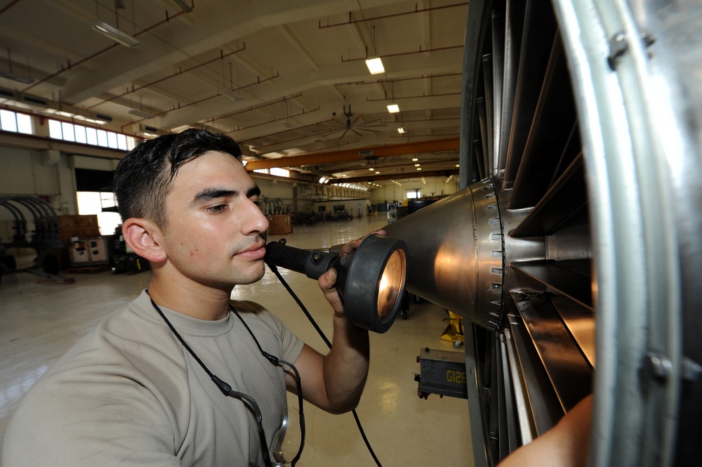 18th CMS repairs, rebuilds, replaces engines