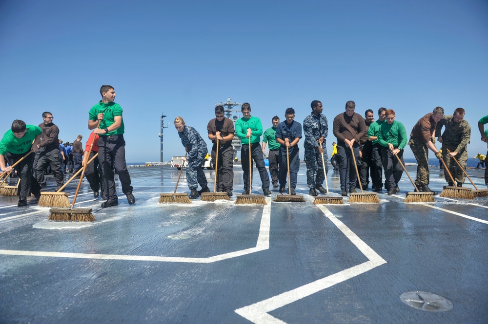 USS Nimitz conducts routine operations and training exercises