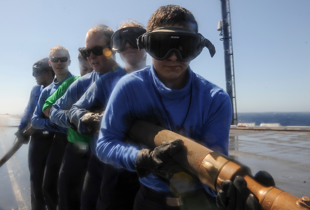 USS Nimitz conducts routine operations and training exercises