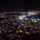 Nighttime aerial view of Kabul