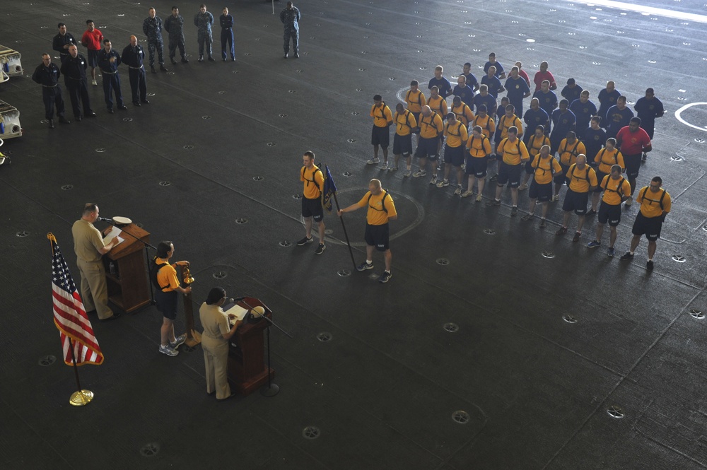 USS Nimitz 9/11 memorial ceremony