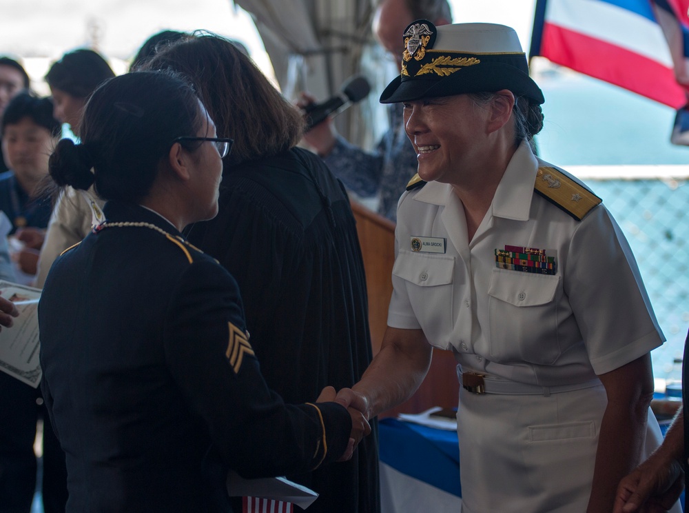 Naturalization ceremony