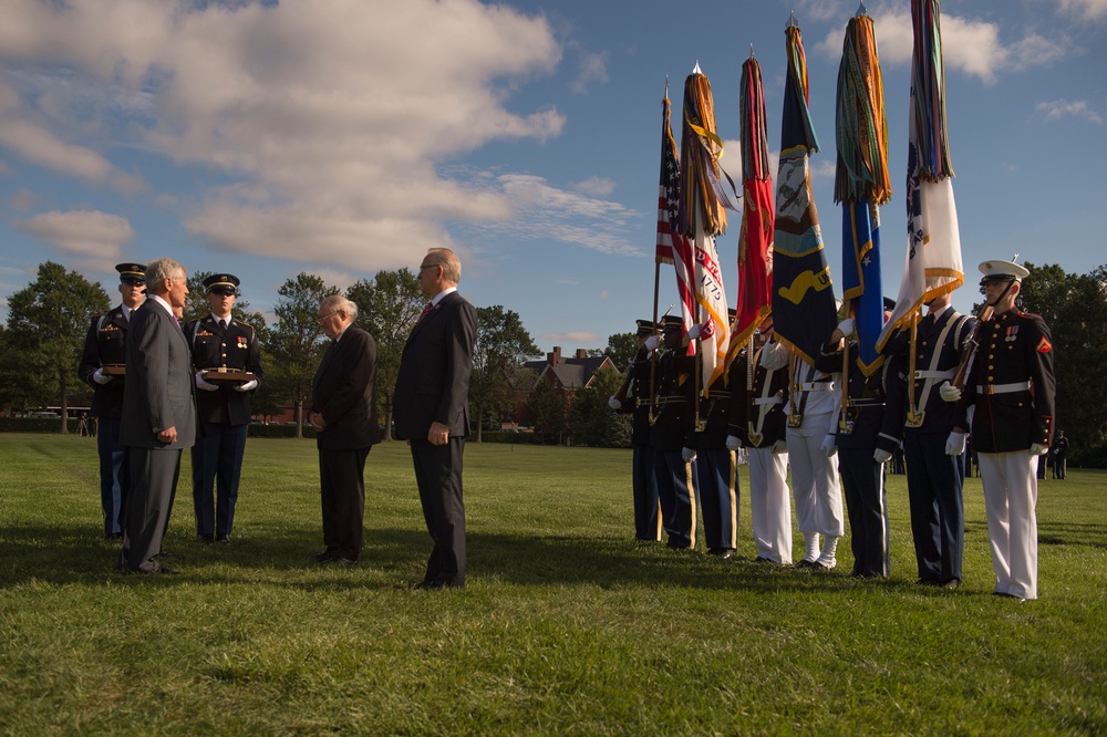 Armed forces farewell tribute