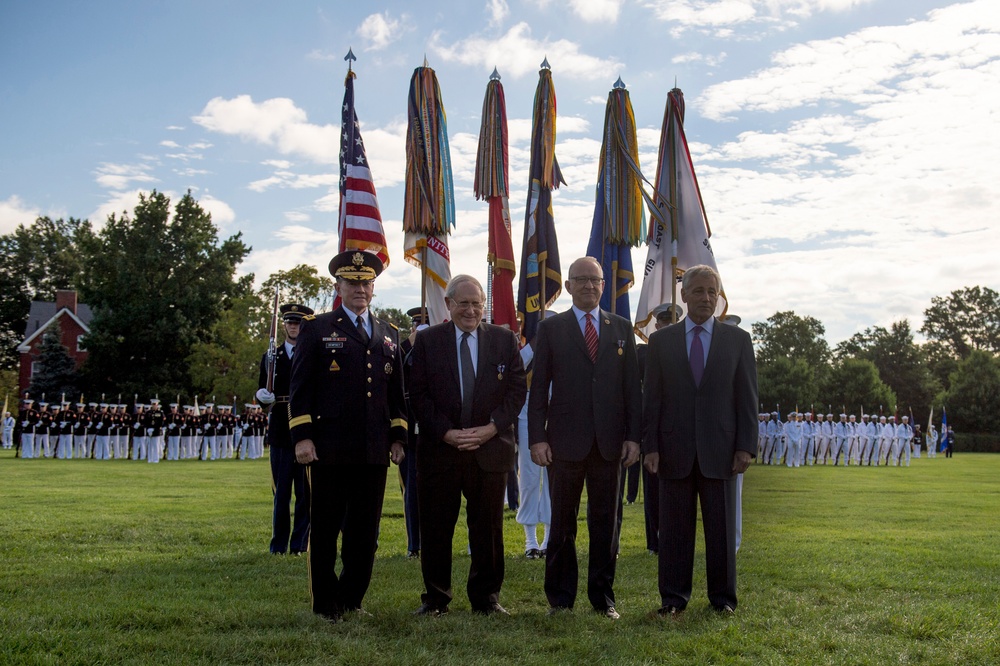 Armed Forces farewell tribute in honor of Carl Levin and Howard McKeon