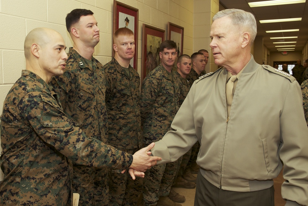 Marine Corps Commandant Visits The Basic School