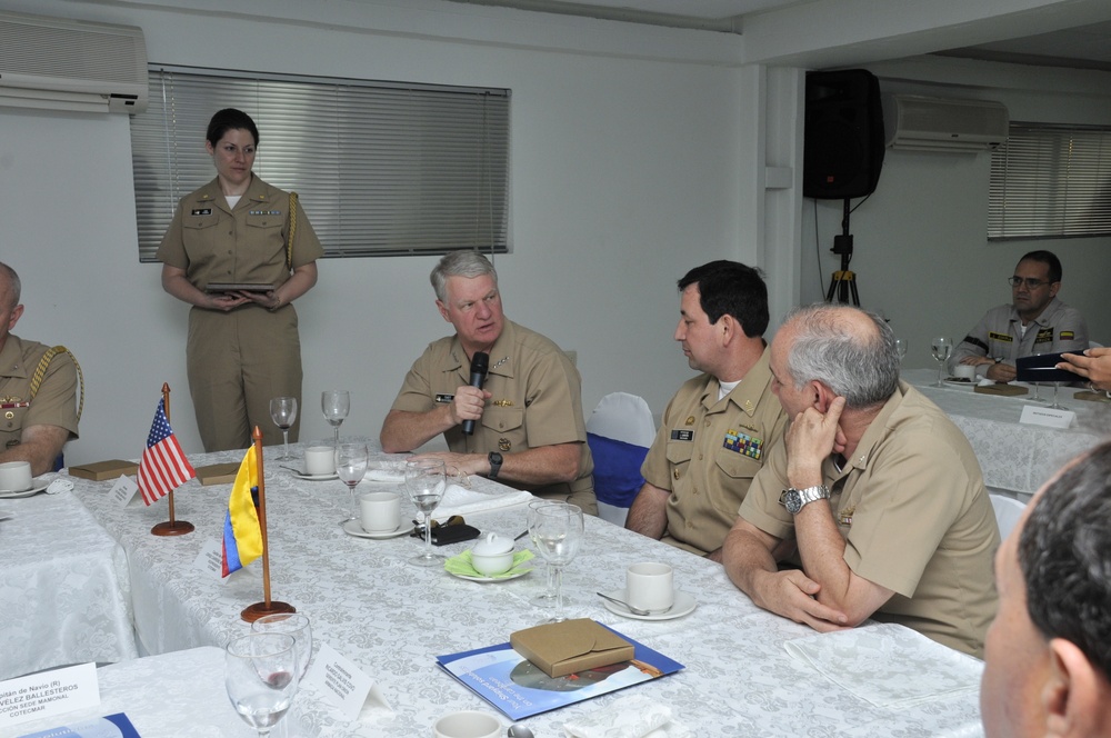 CNO meets with president of COTECMAR Shipyard