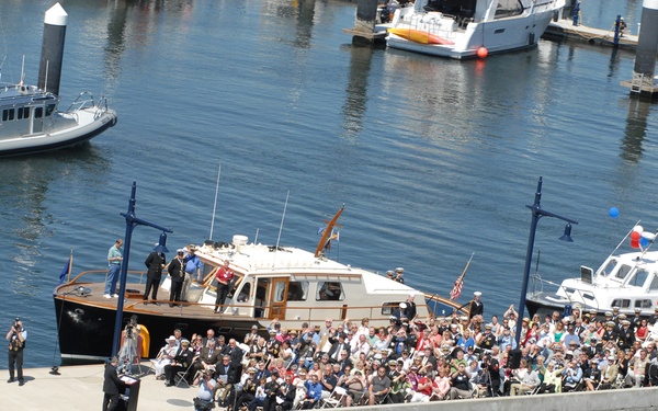 Lone Sailor Statue dedication